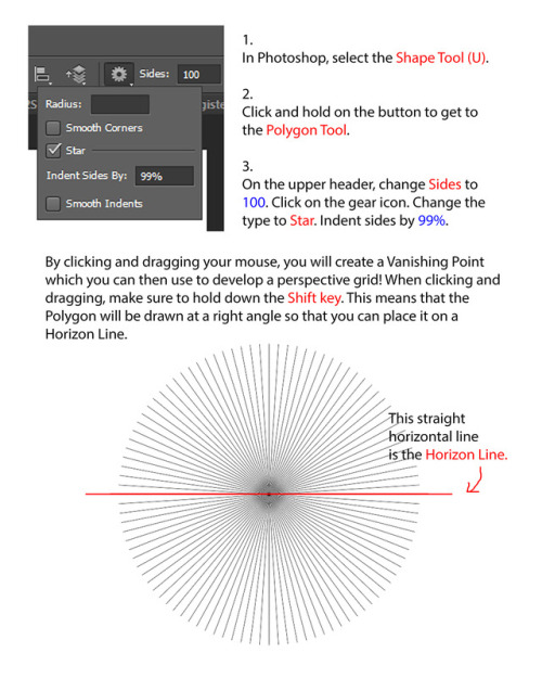 chuwenjie:   If you’ve ever tried to draw a perspective grid by hand, you know that it totally sucks butts. Here’s a quick and easy way that I use that lets me establish the basic perspective of my drawing in less than 30 seconds. This is the first