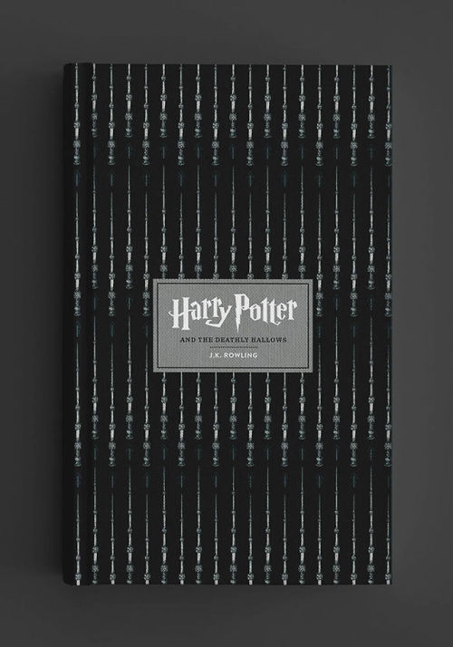 raxenne:  Happy birthday, Harry Potter!To celebrate Harry’s birthday (and my undying love for the series), I made my own covers! I created patterns (Thanks for the inspiration Scandinavia!) using a significant object from each book. I used those in