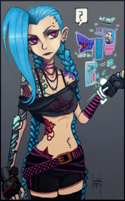 xluxifer:  Jinx in my Darkcore Universe. Enjoy~