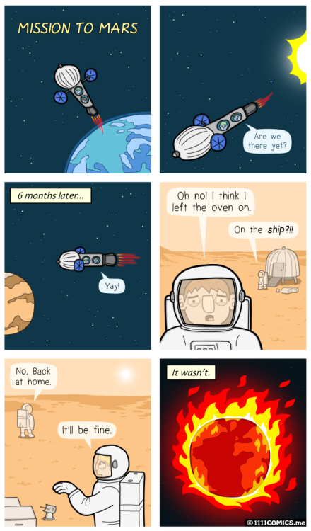 comics1111:Mission to Mars.www.1111comics.me/comic/201NASA has announced its intention to send human