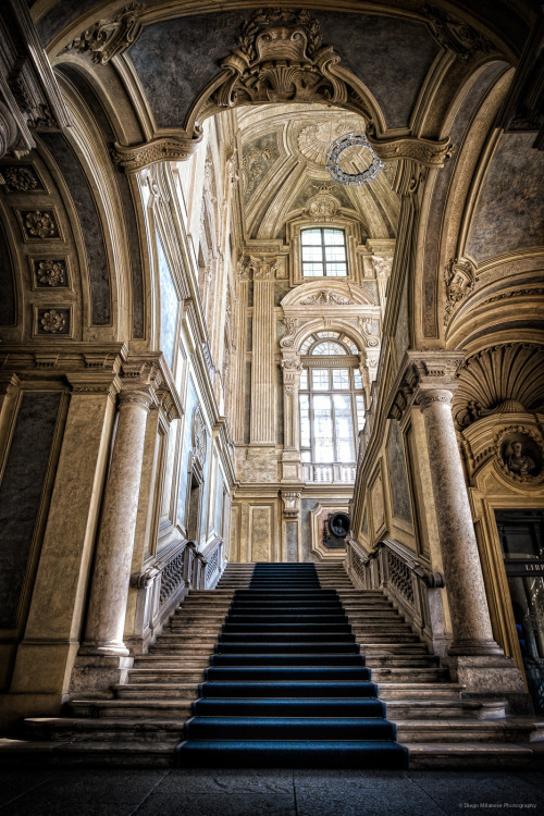 mostlyitaly: Scalone di Palazzo Madama (Turin, Italy) by  Diego Milanese
