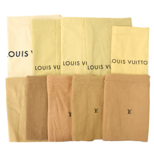 $100.0 ~ Auth LOUIS VUITTON 10 Pieces Of Dust Bag Brown/Beige, Bag Accessories, Purse Accessories, P