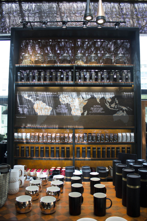 atstarbucks:Mexico City, Mexico: Mexico’s first Starbucks Reserve Store features a carefully curated