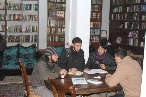 buzzfeedbooks:These Rebels Have Amassed A Library From Syria’s RuinsOutside, winter’s chill grips th