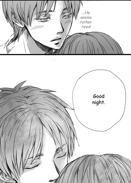 humanitys-sexiest:I just love this doujinshi so much (︶ω︶) Crap translation by me 눈_눈