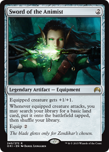 In Magic Origins we got this equipment of Nissa’s, but I feel like there should be a whole cycle of 