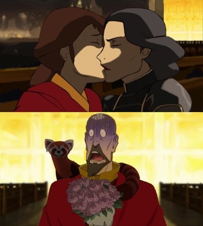 threesome-with-sasuke-and-zuko:  Here is Korra Kissing Meme part 2! :) 