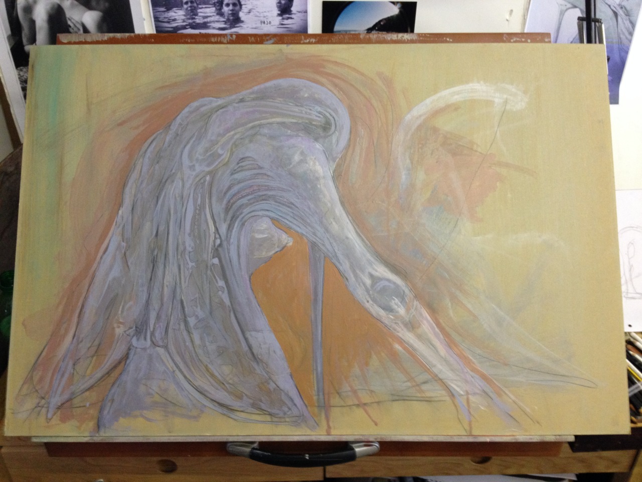 209mm:  Some progress on the underpainting © Craig Murray 