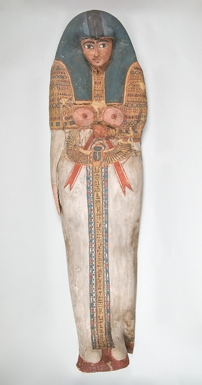 Cartonnage mummy covering of a woman from the Third Intermediate Period, 22-24th Dynasty