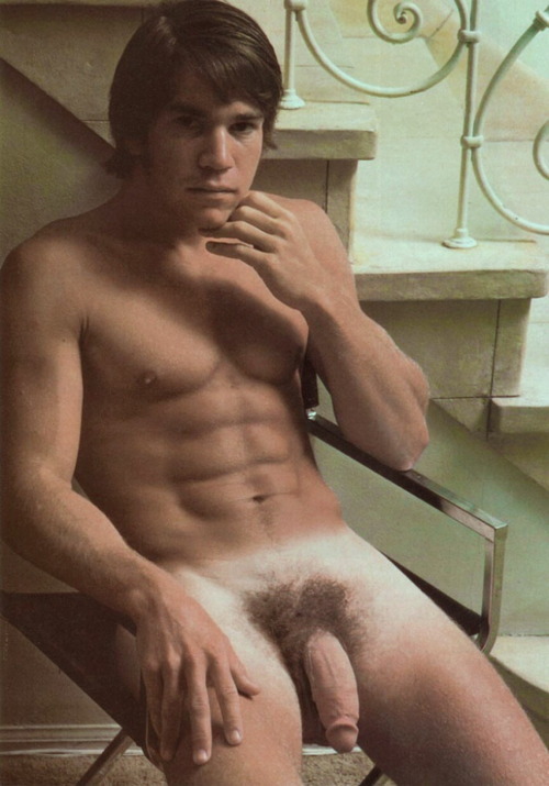 Vintage male nude muscle men