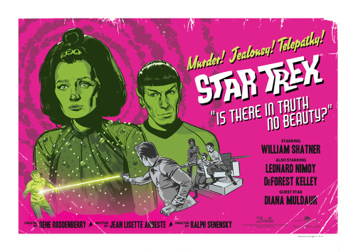 I have 5 postcard prints of my Star Trek poster to give away. If you’d like one, just follow me on T