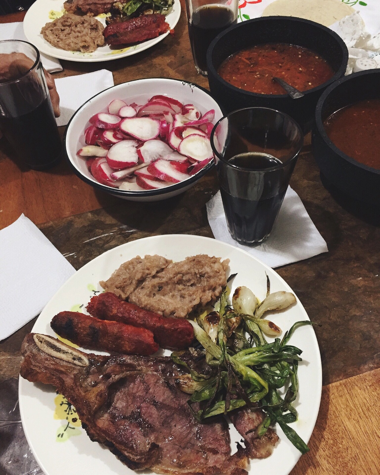 Pura comida original mexicana
