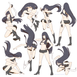 grimphantom:  drawinglee:  KILL la KILL practice