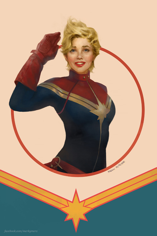 merkymerx: Captain Marvel poster is finished at last! Really happy with this one!Kept The First Aven