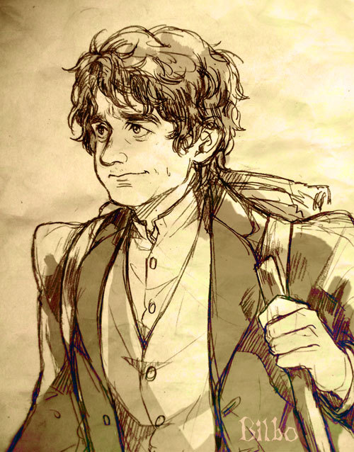 Porn kanapy:  Bilbo Baggins pencil sketch  photos