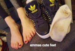 emmas-cute-feet:  I sell stuff. Buy these 2 years worn shoes + these socks on ebay. worldwide shipping.  USA LINK: https://www.ebay.com/itm/162902520093    German Link: http://www.ebay.de/itm/162902520093