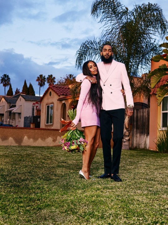 withbellzon:  Lauren London and Nipsey Hu$$leGQ March 2K19