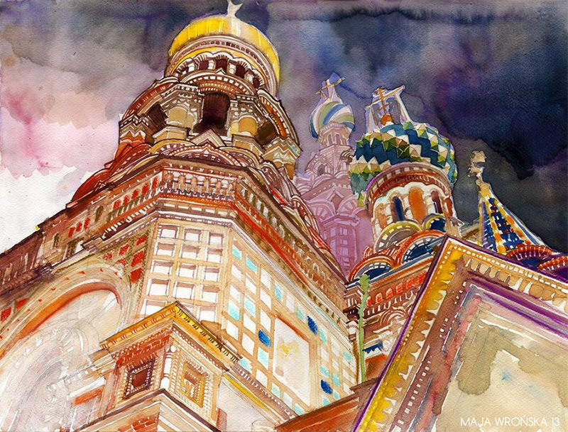 from89:   Architectural Watercolors by Maja Wronska  You Can Also Find Me -: Skumar’s :- Twitter | Facebook | We