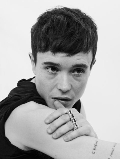 words-of-holly:chuutoro:the euphoria of elliot page (esquire)What a fucking KING