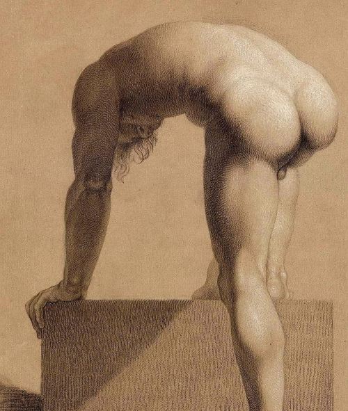 antonio-m: “Academic male nude”, by Nicolai Abraham Abildgaard (1743–1809). Danish