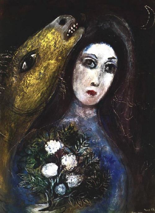 artist-chagall: For Vava, 1955, Marc ChagallMedium: gouache