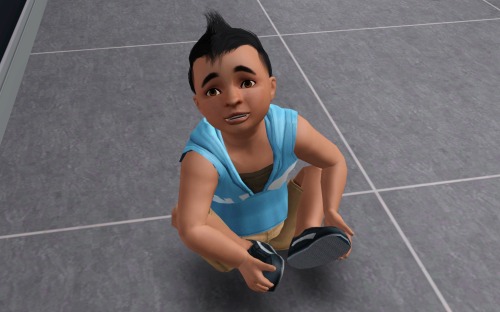 Andrew's A Pretty Cute Kid. I Aged Him Up To See What He Would Look Like; He's All Rob, With Kaz's Brown