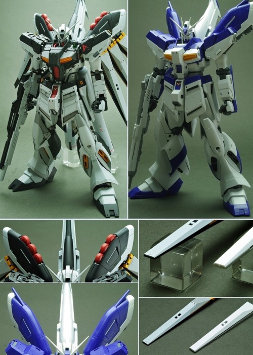 ani-plamo:1/100 MG Hi-ν Gundam Ver.Ka. [Nu-Gundam Custom] by FreeStyle