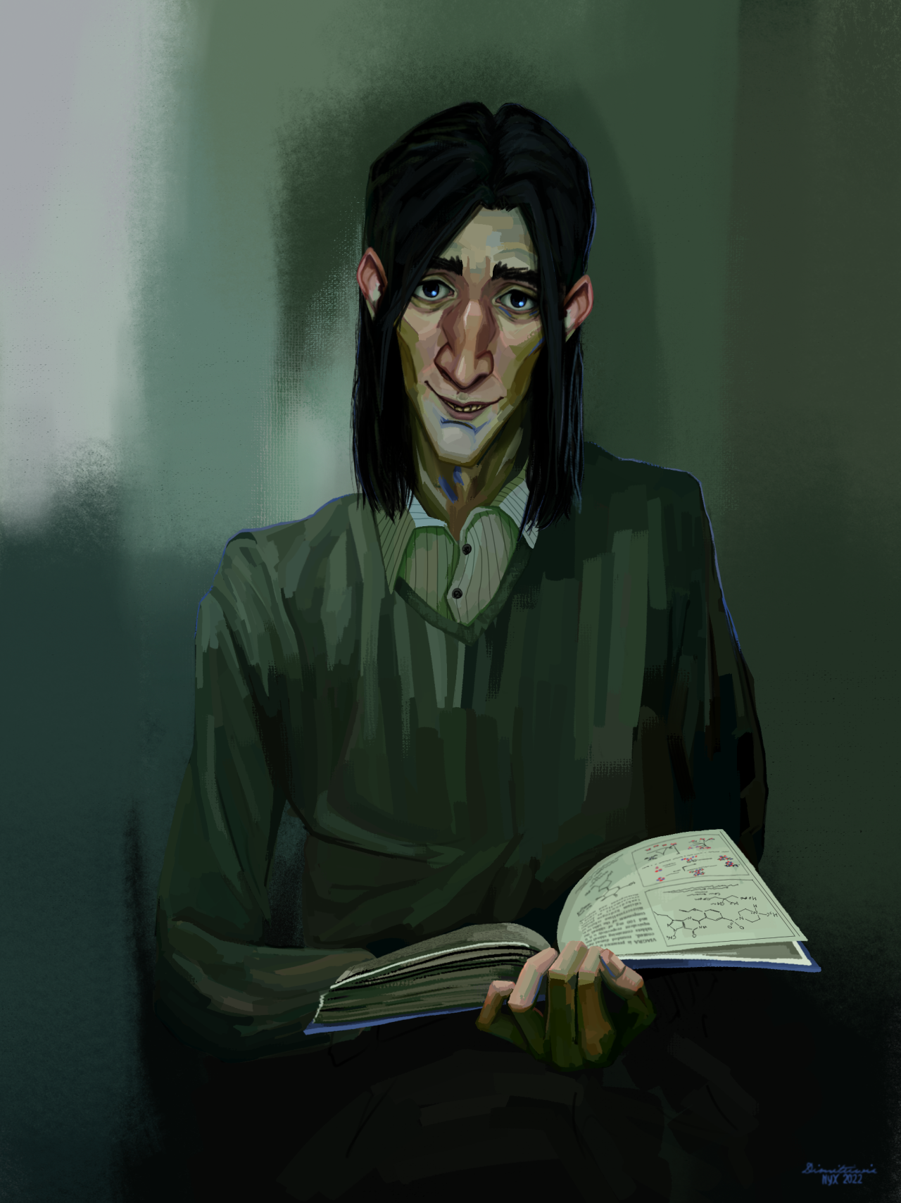 Obscure Imaginarium : That Severus, always with his nose in a book....