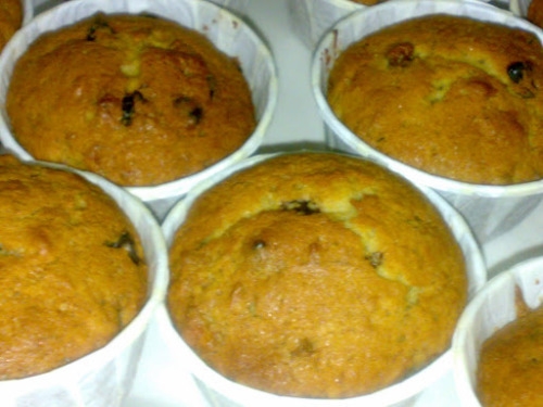 Banana Muffin with Chocolate Chips