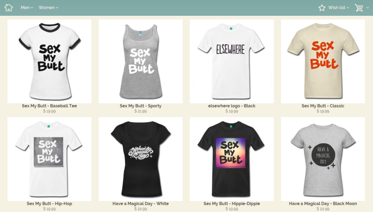 I’ve been working on a Spreadshirt Shop to get you guys some Elsewear.&gt;