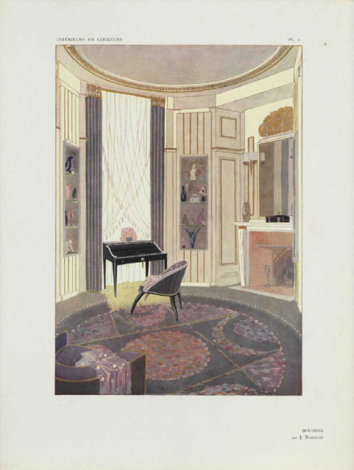 Léon Deshairs, Interior in Colors, a Portfolio. Part of the exhibition Exposition des Art Décoratifs