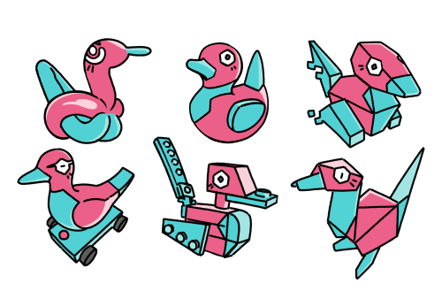 sablingart:New downloadable skins for your Porygon