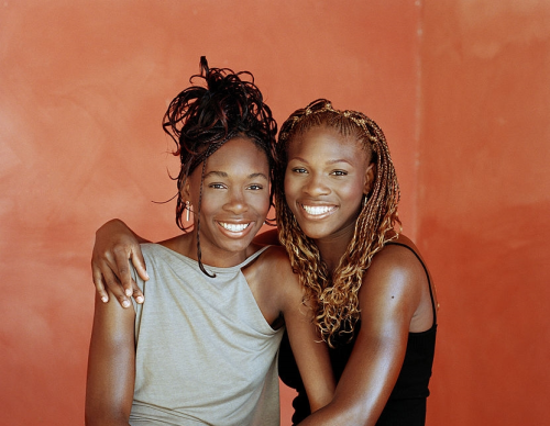 flyandfamousblackgirls:Serena Williams & Venus Williams for Essence Magazine (June 2001) | Photo