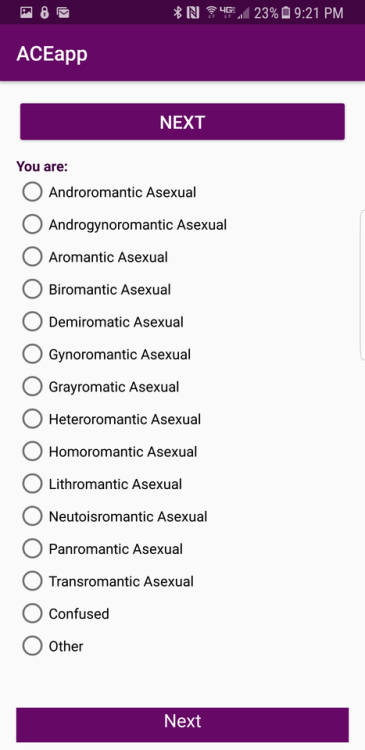 unapologeticaroace: Y'all, it’s an app specifically for ace people. They have so many choices 