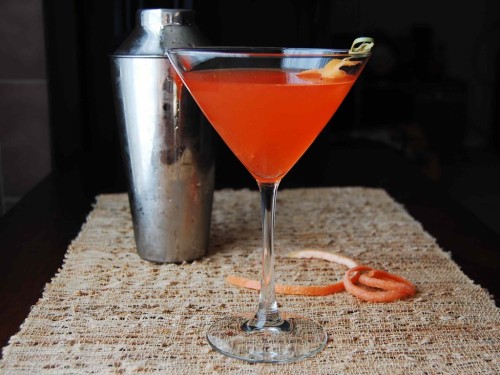 Division Bell Ingredients:1 ounce mezcal¾ ounce Aperol½ ounce maraschino liqueur&frac3