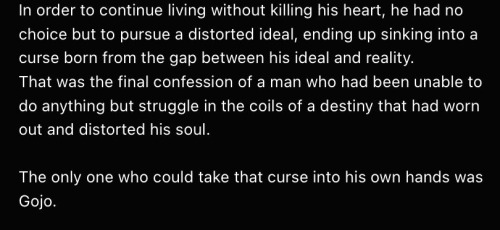 Gojo Was Once Described By Gege As A Man Of Resignation.