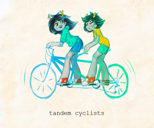 scoutregimentkarkat:theteadrinkinghater:And then there are these cyclistsIM GONNA WRITE A CYCLIST AU