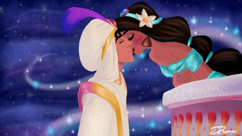 illustrationsbydil: Disney kisses!!! Dating back to Snow White’s kiss to break the spell, to M