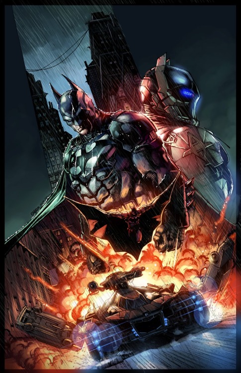 xombiedirge:  Batman Arkham Knight Collector’s Cover by Jason Fabok & Emilio Lopez