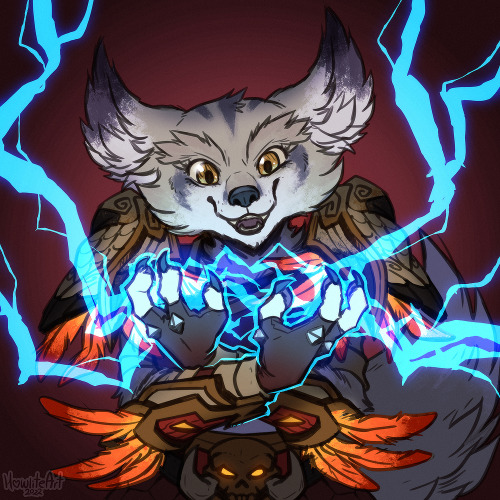 A lil&rsquo; lightning for a lil&rsquo; vulpera ⚡⚡Sketch commission for Killunia on Twitter! :3