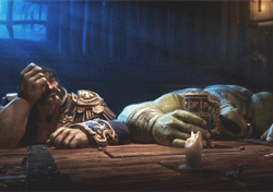 ramavatarama:  wywent: Bottoms up Moments after their encounter with Chen Stormstout