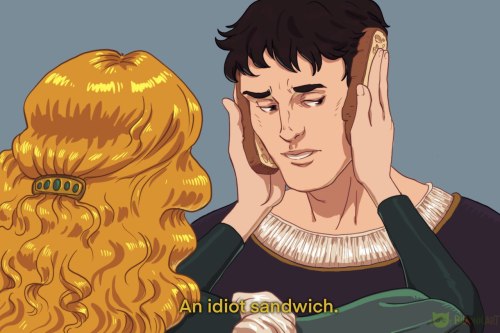 It’s their love language ❤️ Theon/Cersei for @shebsart​! Happy belated Valentine’s!(post credit scen