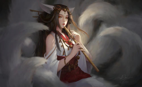 gumiho  Dao Le Trong www.artstation.com/artwork/KY45x