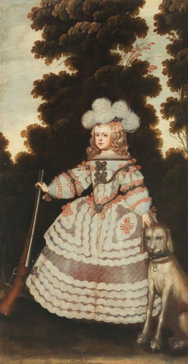 Portraits of the Infanta Margarita Teresa, Mariana of Austria, Queen of Spain and Infanta Maria Tere