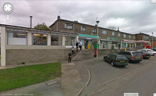 streetview-snapshots:Shops, Llangewydd Road, Bridgend