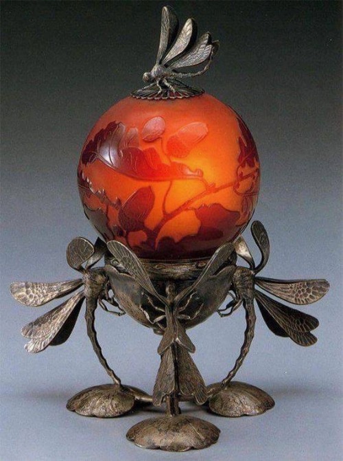 moomindeco:Dragonfly Lamp by Emile Galle1900s