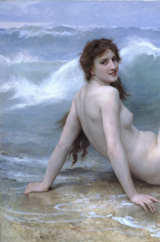 charllesmacaulay: The Wave (1896) by William-Adolphe Bourguereau (1825-1905)