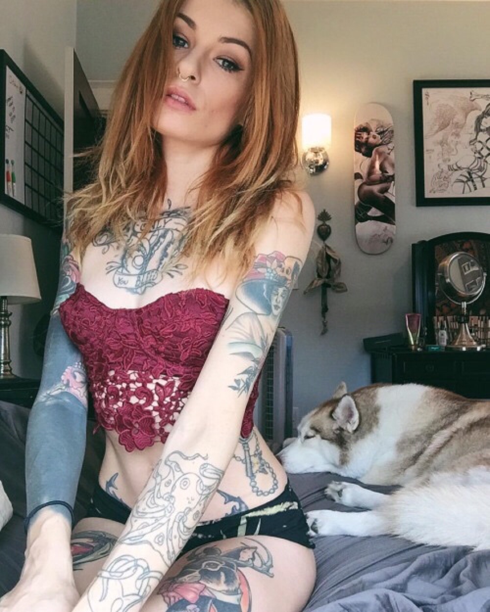 Girls sexy inked Tattoo Girl