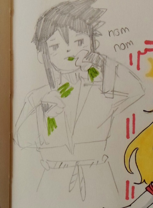 One Of My Friends Asked Me To Draw Sasuke Eating Grass The Other Day. And I Thought You Might Want To