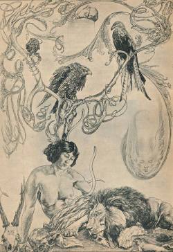 shrine-of-perdition: Dwellers at the Gates of Silent Memory (1912) by Austin Osman Spare 